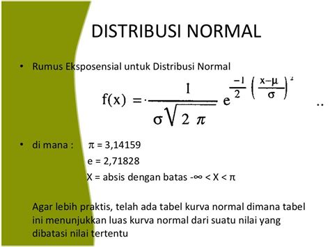 Contoh Soal Statistika Distribusi Normal Contoh Soal Dan Penyelesaian