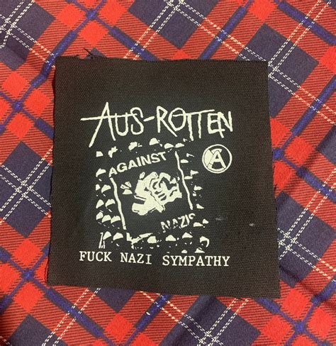 Aus Rotten Fuck Nazi Sympathy DIY Patch Punk Etsy