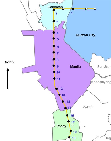 The Light Rail Transit Line 1 Lrt 1 Directions Routes Maps