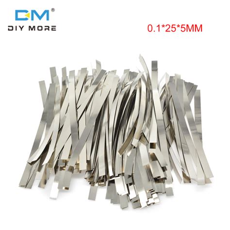 diymore 800Pcs 25*5มม. 18650แบตเตอรี่ลิเธียมเชื่อมต่อชิ้นเข็มขัดเหล็ก ...