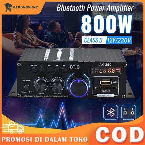 DC 12V AK380 AK270 AK170 800W 12V Mobil Hifi Power Amplifier Audio