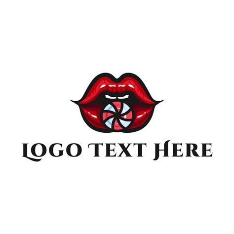 Feminine Lips Candy Logo Brandcrowd Logo Maker