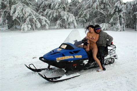Nude Russian Girl Wants To Ride A Snowmobile Russian Sexy Girls