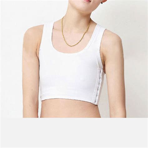 Breast Binder Bra Vest Hot Strengthen Flat Chest Tomboy Short Underwear Cosplay Ebay