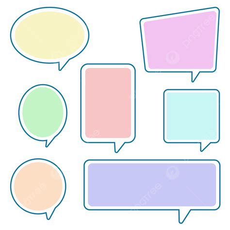 Colorful Speech Bubble Clipart Hd Png Speech Bubbles Color Set Speech