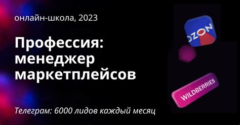 6000 регистраций ежемесячно в нишу обучение менеджеров маркетплейсов ...