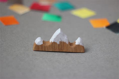 Подставка для кистей деревянная горы. Подарок для художников - купить с ...