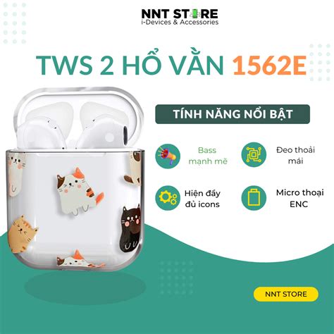 Tai Nghe Bluetooth Airpods 2 Louda Hổ Vằn 1562e Mới Nhất 2022 Nnt Store