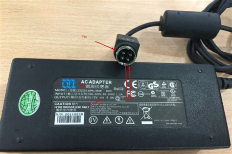Adapter Original KPA-060F 12V 5A 4Pin 60W For Máy bán hàng tự động ...