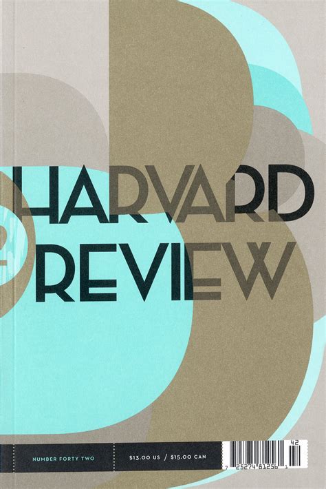 Cover for Harvard Review #42 on Behance