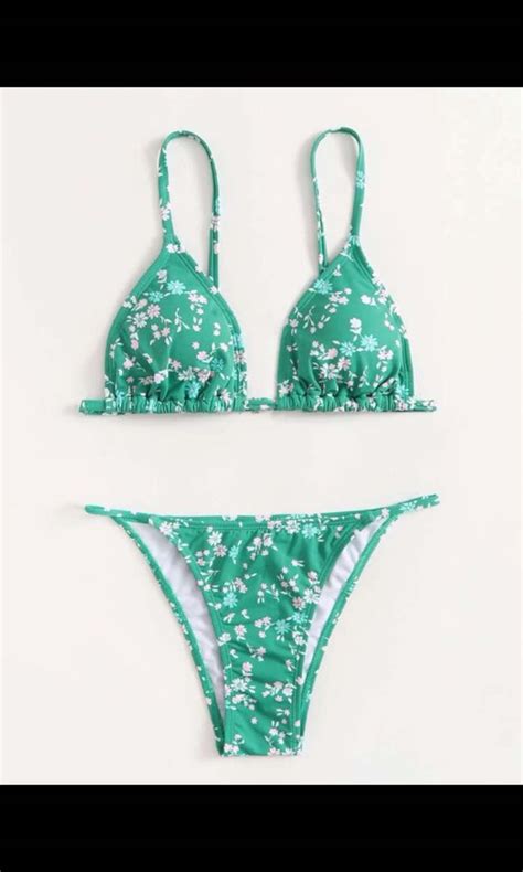 Green Two Piece Bikini On Carousell