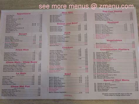 Menu At New China Wok Restaurant Macedon