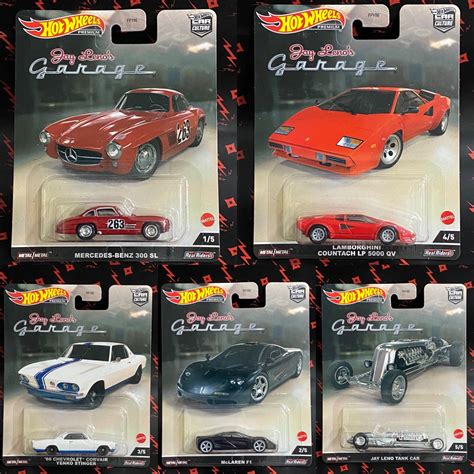 Hot Wheels Jay Lenos Garage Hotwheels Mercedes Benz SL McLaren F Chevrolet Corvair