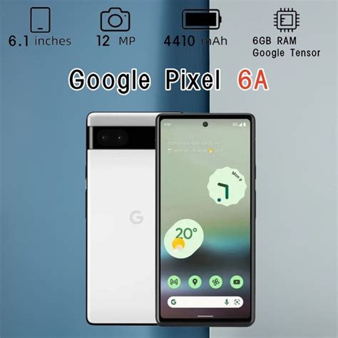 Смартфон Google Pixel 6a 128 ГБ 6 ГБ Белый OLED/AMOLED 1 SIM купить c ...
