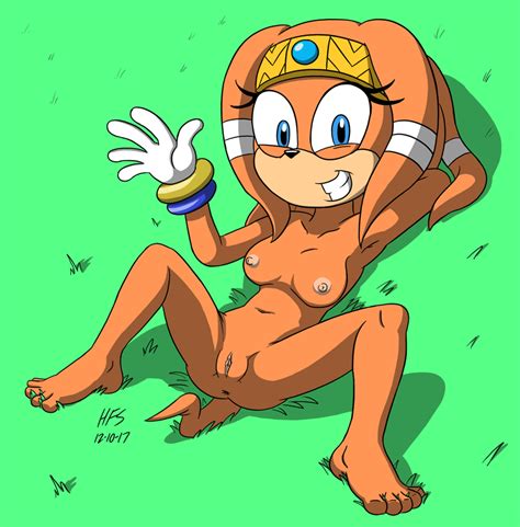 Tikal On The Grass By Hefess Hentai Foundry