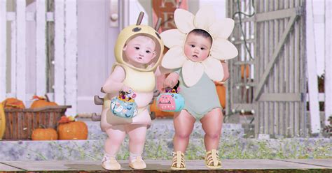 A Caterpillar And A Sunflower Go Trick Or Treating Pixel Babe