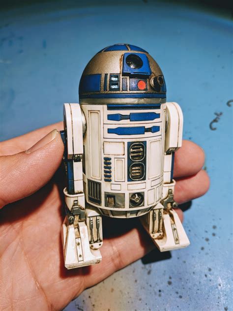 The Hammer of Wrath: WIP: BANDAI 1:12 scale R2D2 part 2 - weathering