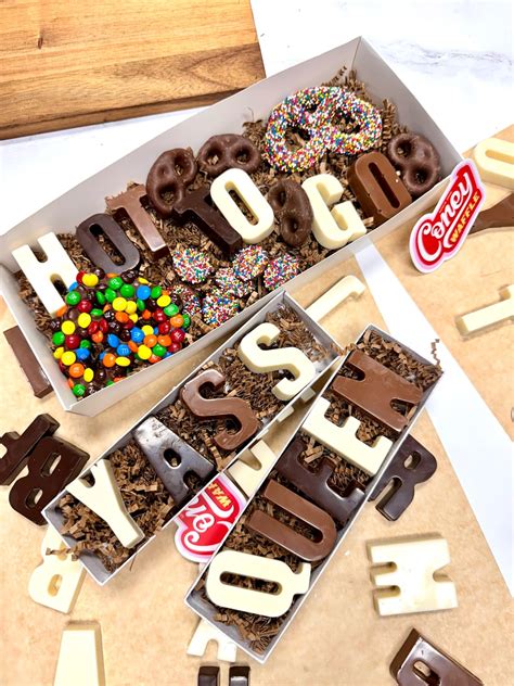 Personalized Chocolate Message T Box Etsy