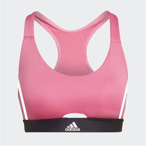 Adidas Powerreact Training Medium Support Hyperglam Bra Big Apple Buddy