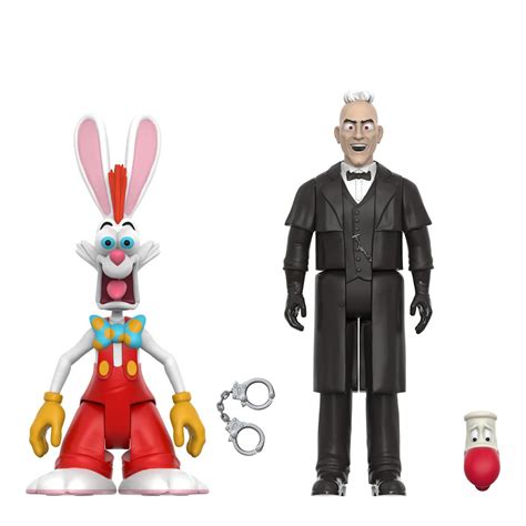 Who Framed Roger Rabbit Roger Rabbit and Judge Doom 3 3/4-Inch ReAction ...