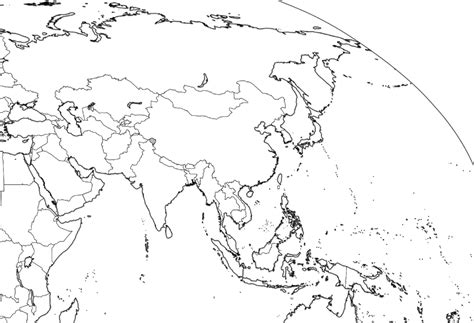 Free Outline Map Of Asia It S Free Cosmographics Ltd Asia Map Riset