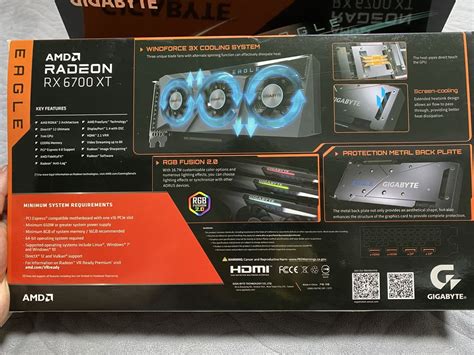 Видеокарта Gigabyte PCI-Ex AMD Radeon RX 6700XT Eagle 12Gb GDDR6: 13 ...