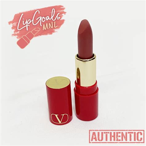 Authentic Valentino Rosso Valentino Lipstick In Roman Grace R Satin Nude Pink Shopee
