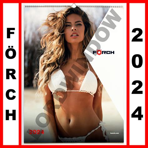 FORCH GIRLS 2024 SUBSTITUTE For WURTH Sexy Swimsuit Lingerie Wall Calendar EBay