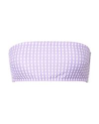 Light Violet Gingham Bikini Tops For Women Lookastic