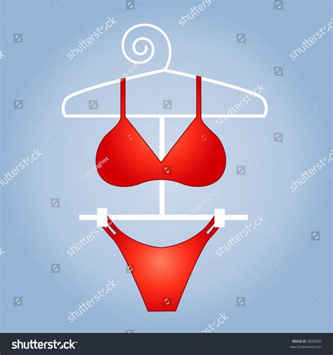 Red Hot Bikini Vector Stock Vector Royalty Free Shutterstock
