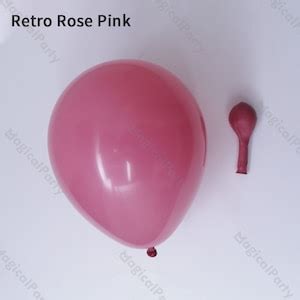 Pcs Retro Hot Pink Balloons Garland Kit Doubled Baby Pink Balloon Arch Matte Gray Ballon