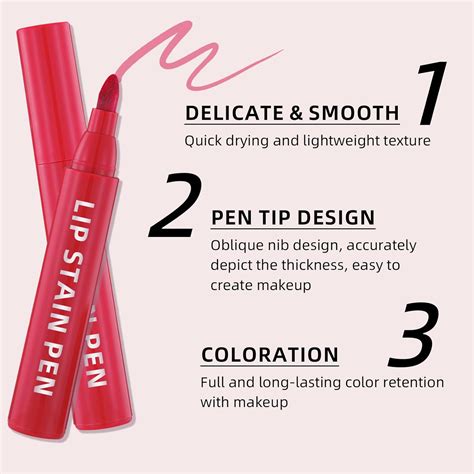 Newbang L Piz Labial De Color Marr N Nude Delineador De Labios L Quido F Rmula Hidratante E