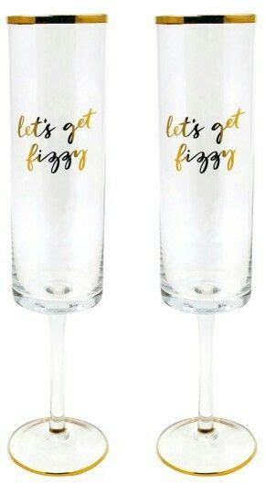 Rosanna Lets Get Fizzyget Bubbly With Me Set Of 2 Champagne Flutes