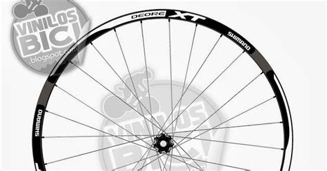 Vinilos Bici Vinilos Para Llantas MTB 26 Pulgadas Shimano Deore XT Con