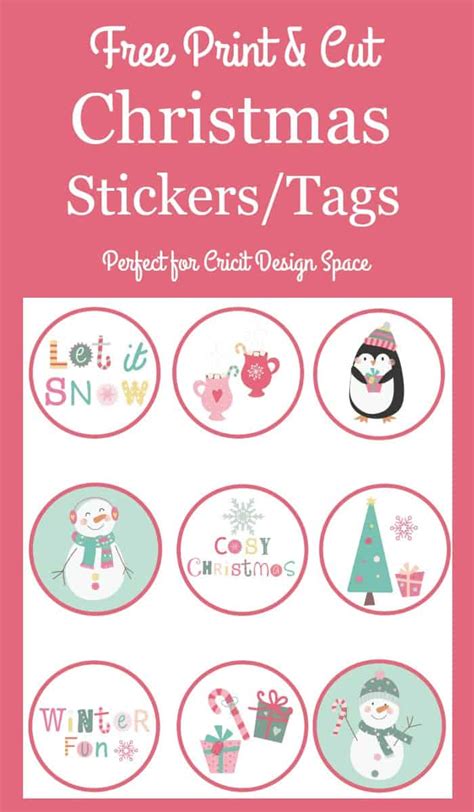 Free Printable Christmas Stickers Printable - prntbl ...