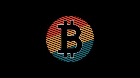 Bitcoin Wallpaper 4K, Logo, 8K, Black background, 5K