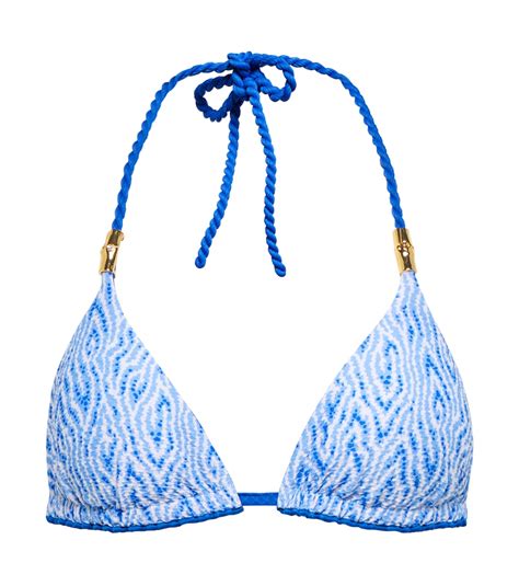Ibiza Printed Reversible Bikini Top In Blue Heidi Klein Mytheresa
