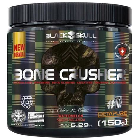 Pre Treino Bone Crusher Importado Creatina Beta Alanina Melancia 150g ...