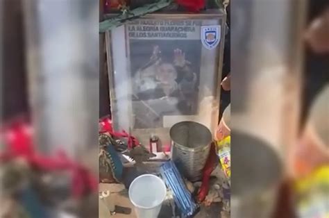 Video El Perturbador Detalle Del Santuario Que Hicieron En Donde