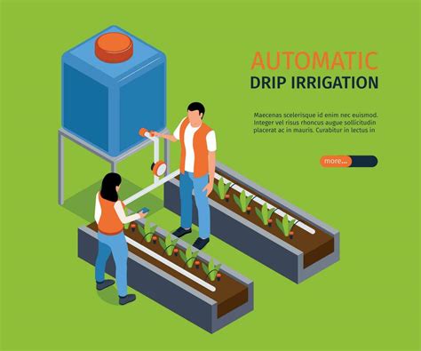 Automatic Drip Irrigation Banner 24841929 Vector Art At Vecteezy