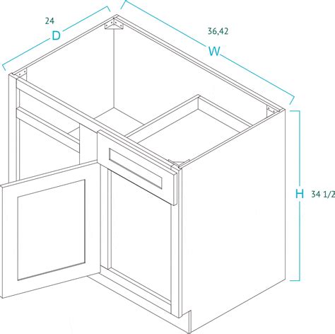 Blind Base Corner Cabinet White Shaker