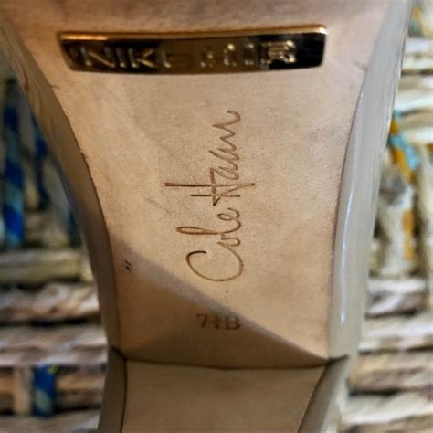 Cole Haan Shoes Cole Haan Nude Patent Block Heel Pumps Poshmark