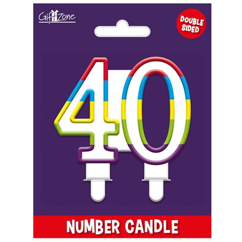 Large Numbered Cake Candle Cardiff Balloons Party Accessories