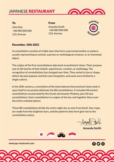 Free Restaurant Letterhead Templates To Design I Wepik