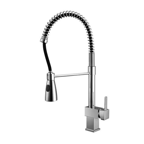 Watermark Single Handle Hot And Cold Water Kitchen Sink Tap Pull Out Spring Mixer Kitchen Faucet