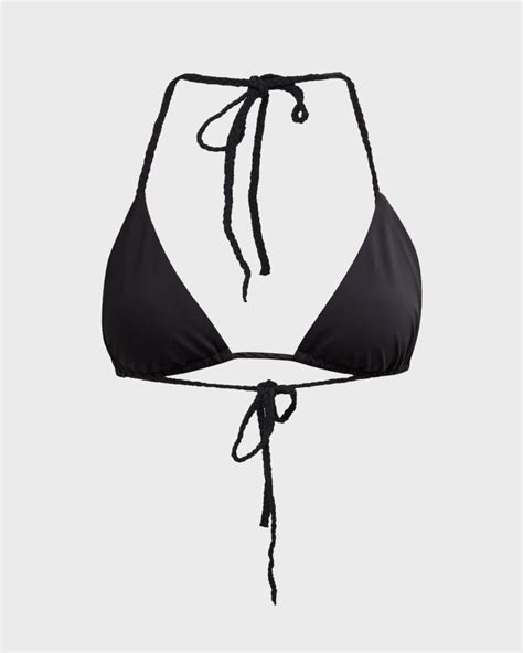 Toteme Braid Tie Triangle Bikini Top Neiman Marcus