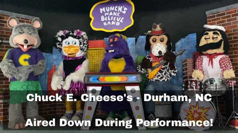 Chuck E Cheeses Durham Nc Show Aired Down During Performance Youtube