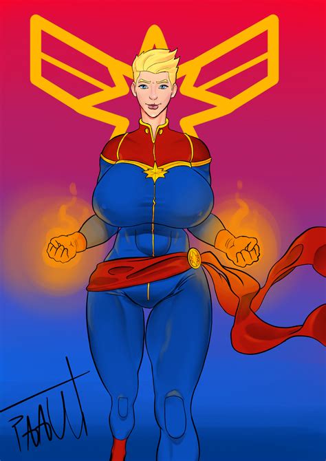 Big Breasted Captain Marvel By I Am An Ugly Thing Hentai Foundry