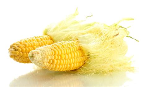 Premium Photo Fresh Corn Isolated On White