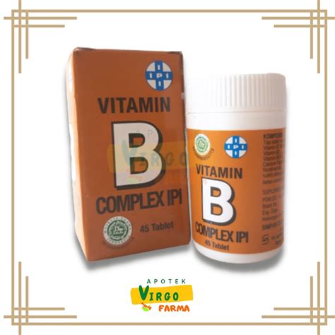 Jual Vitamin B Complex Ipi 45 Tablet Shopee Indonesia